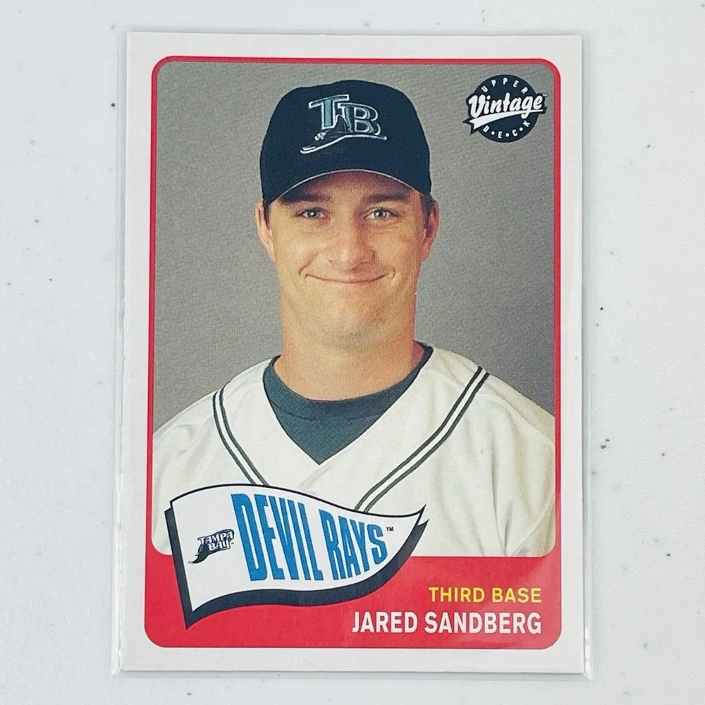 2003 Upper Deck Vintage Jared Sandberg Rays 63 Trading Card MLB